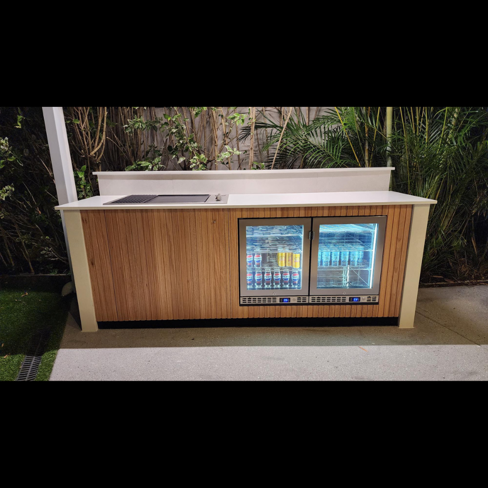 Custom Alfresco Bar Fridge Setup – Dual Schmick SK156 Install on the Gold Coast