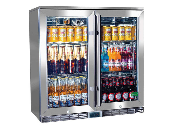 Rhino GSP2H-840 two-door glass alfresco bar fridge — the drinks fridge and bar fridge crossover format