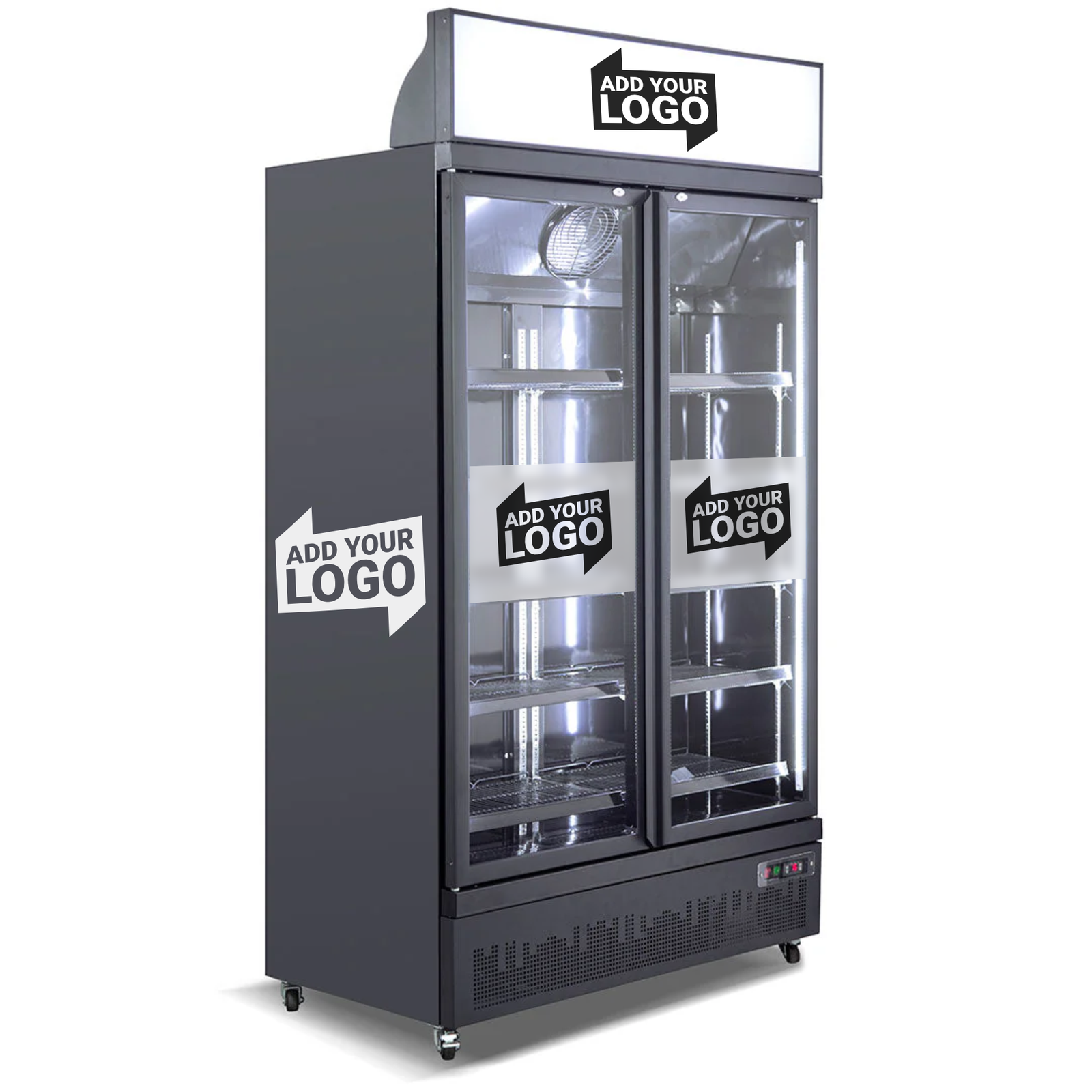 1081 Litres Commercial Upright 2 Door Refrigerator – IC COLD FC-BD126AH - Add Your Logo