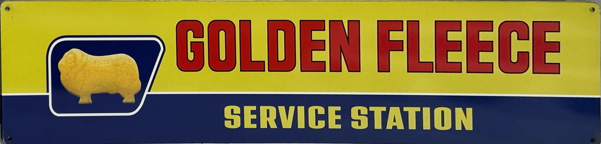 Golden Fleece Service Station Retro Metal Sign - 800 x 200mm
