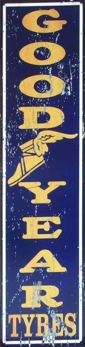Goodyear Tyres Quality Retro Metal Sign - 200 x 800mm