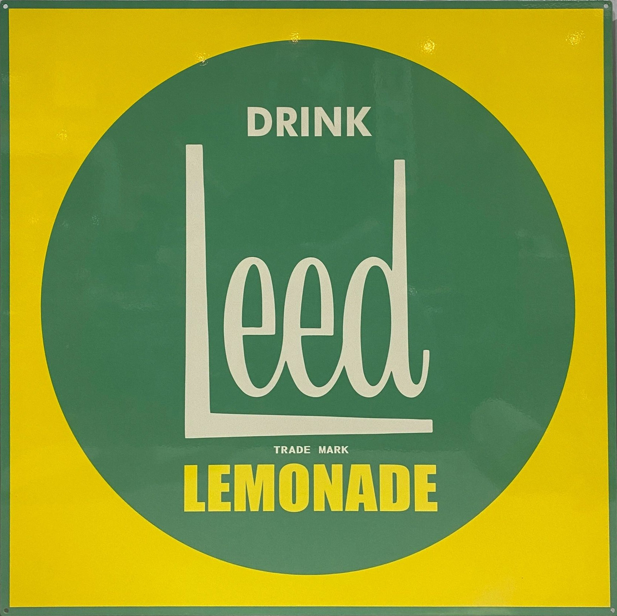 Leed Lemonade Retro Metal Sign - 600 x 600mm