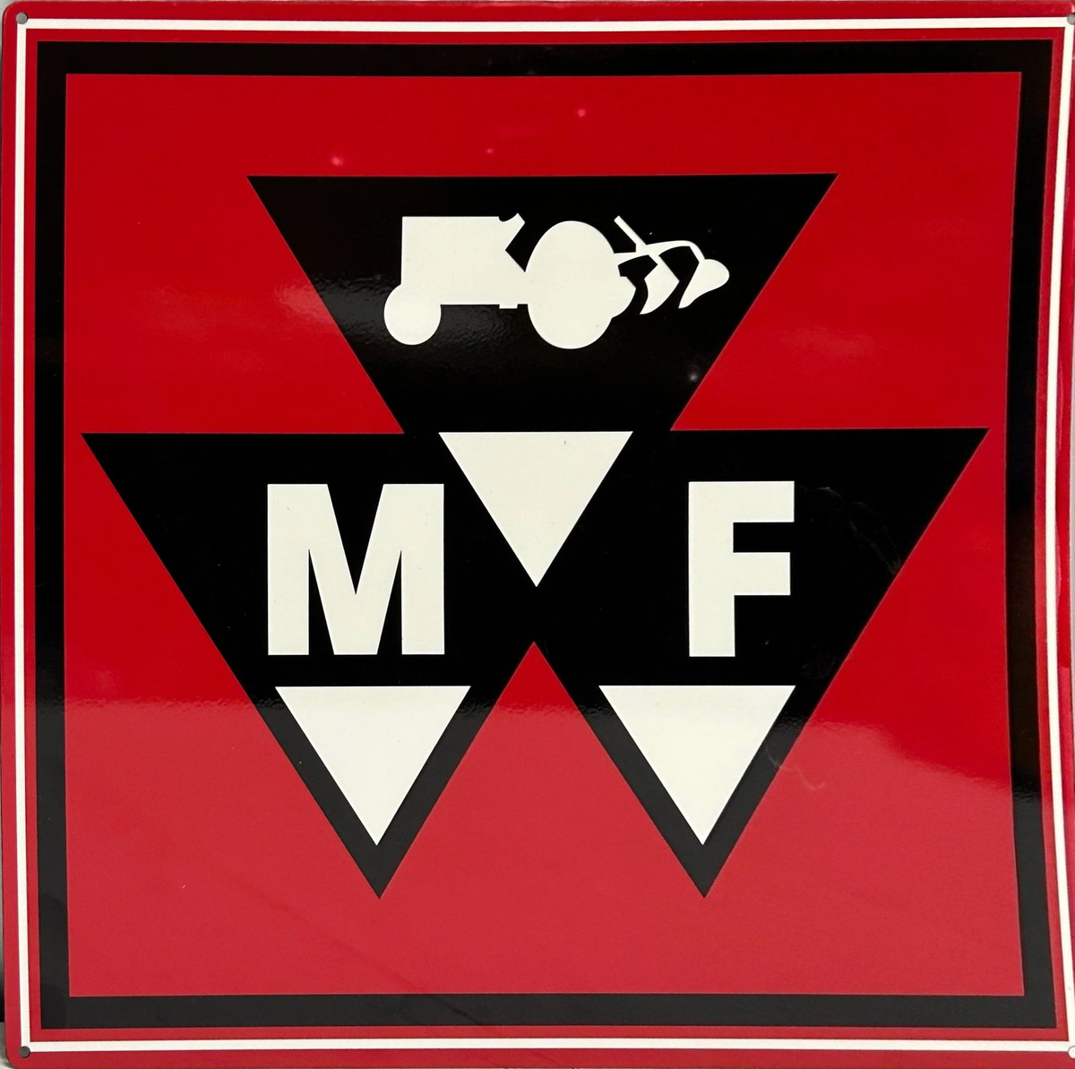 Massey Ferguson Square Retro Metal Sign - 580 x 580mm