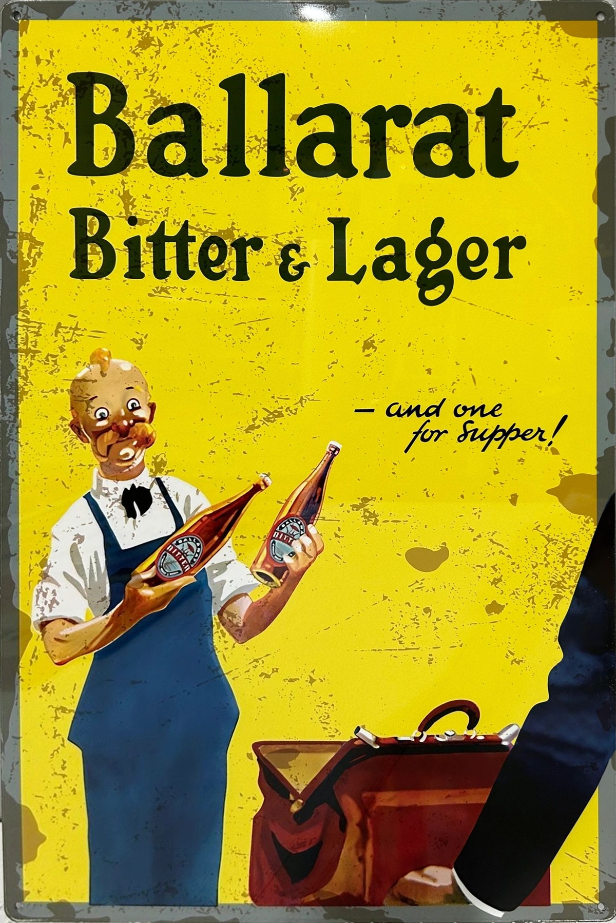 Ballarat Bitter Lager Retro Metal Sign - 400 x 600mm