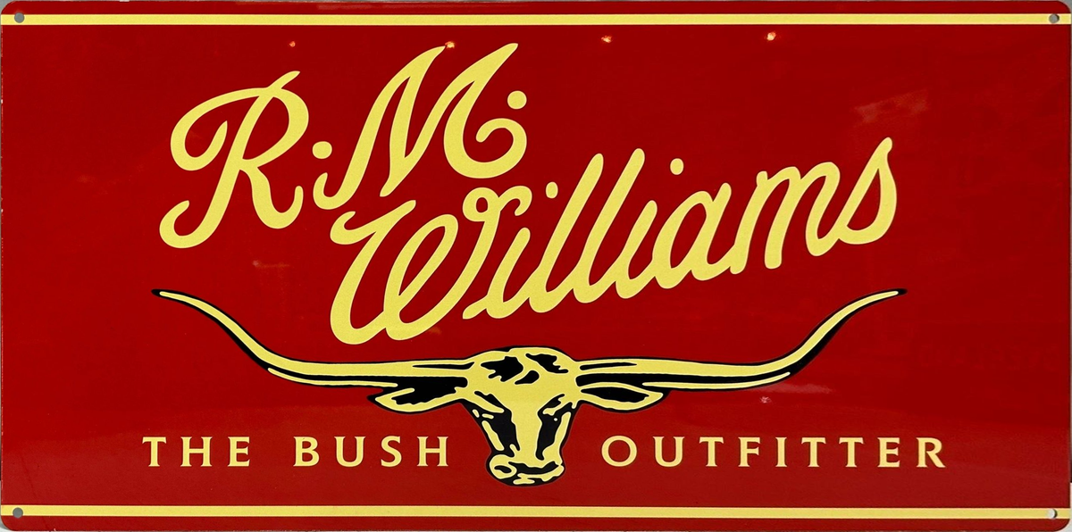 RM Williams Retro Metal Sign - 600 x 300mm