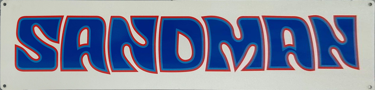 Holden Sandman Blue Red Retro Metal Sign - 800 x 200mm