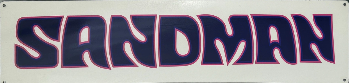 Holden Sandman Dark Blue Red Retro Metal Sign - 800 x 200mm