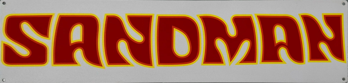 Holden Sandman Red Orange Retro Metal Sign - 800 x 200mm