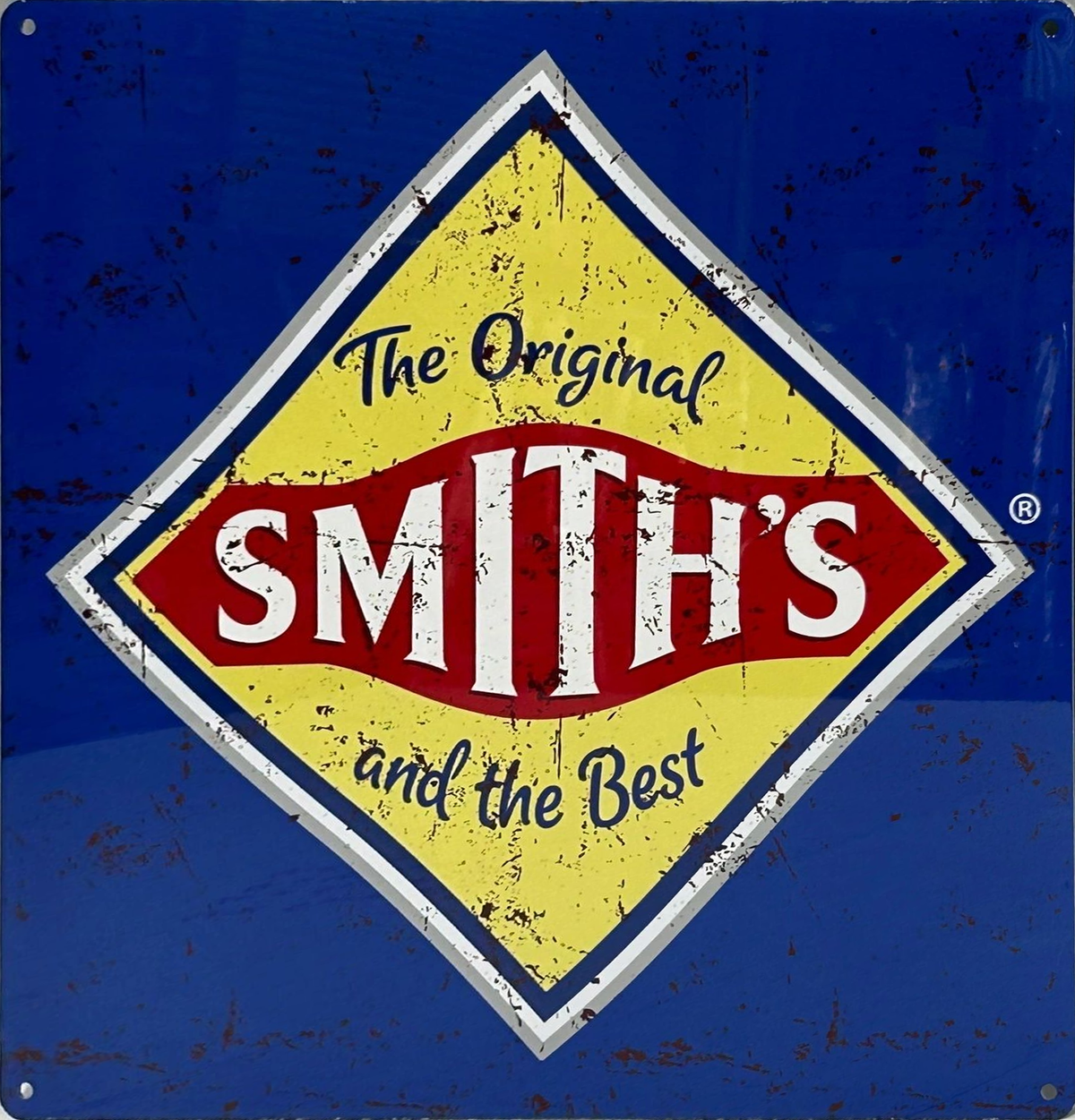 Smiths Chips Retro Metal Sign - 380 x 380mm
