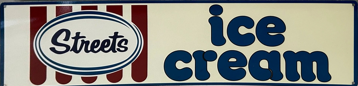 Streets Ice Cream Retro Metal Sign - 800 x 200mm
