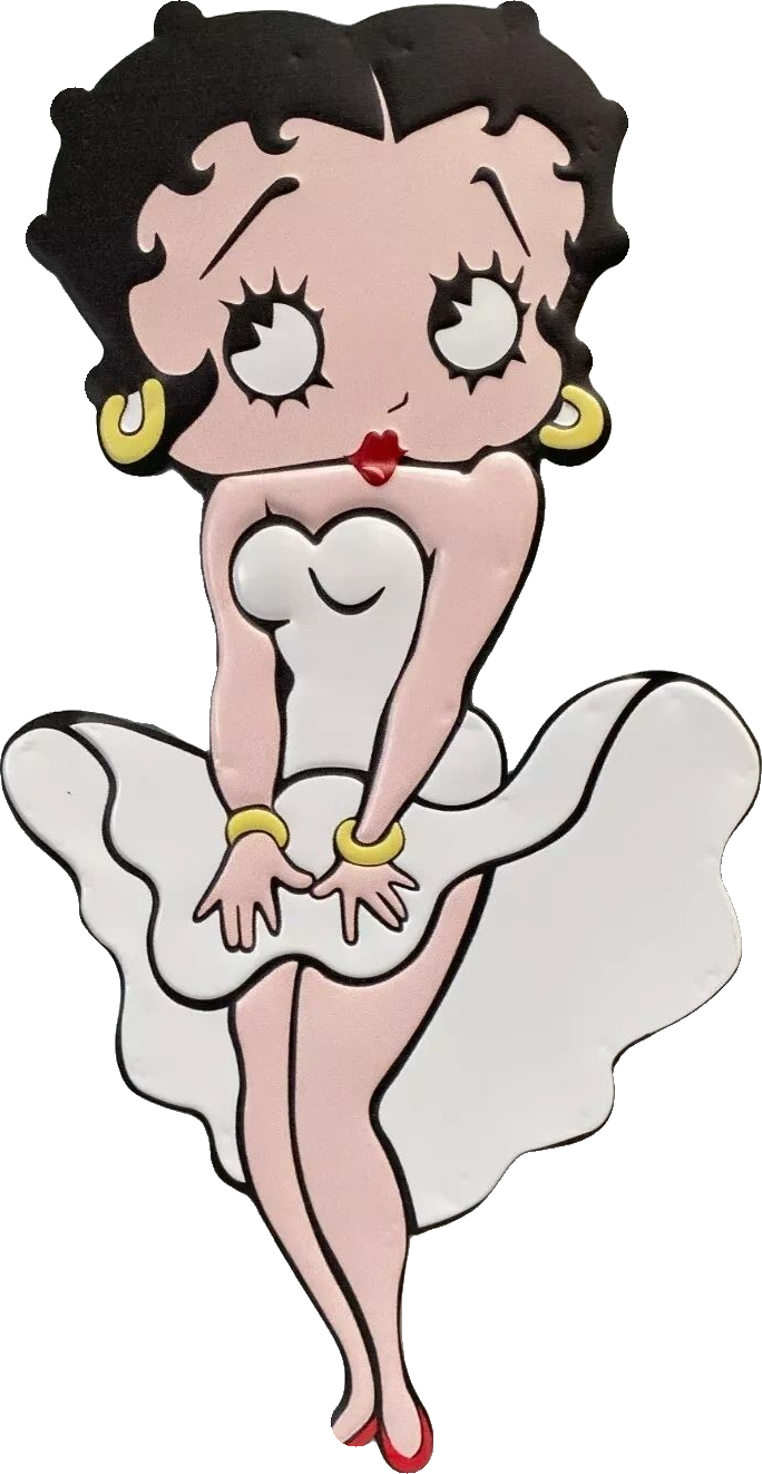 Betty Boop Retro Metal Sign - 420 x 800mm