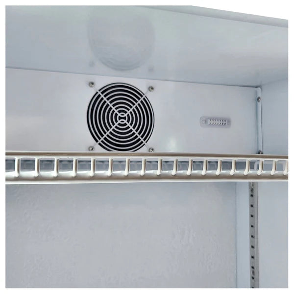 370 Litre Upright Quiet Running Black Glass Door Bar Fridge – HUS-SC372B – Add your Logo