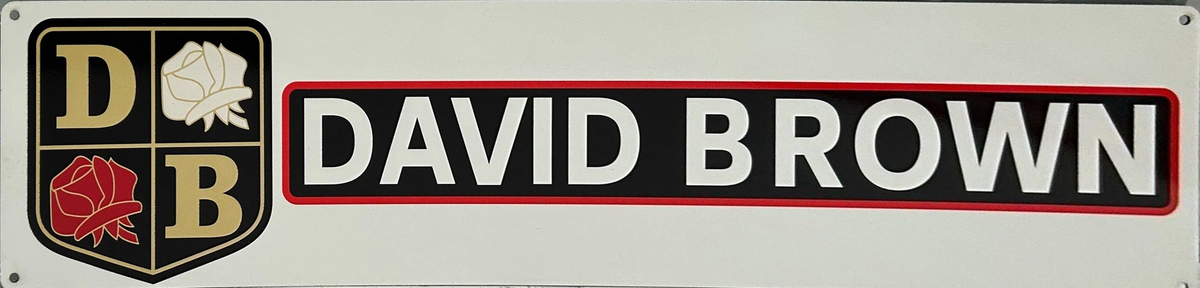 David Brown Tractors Retro Metal Sign - 800 x 200mm
