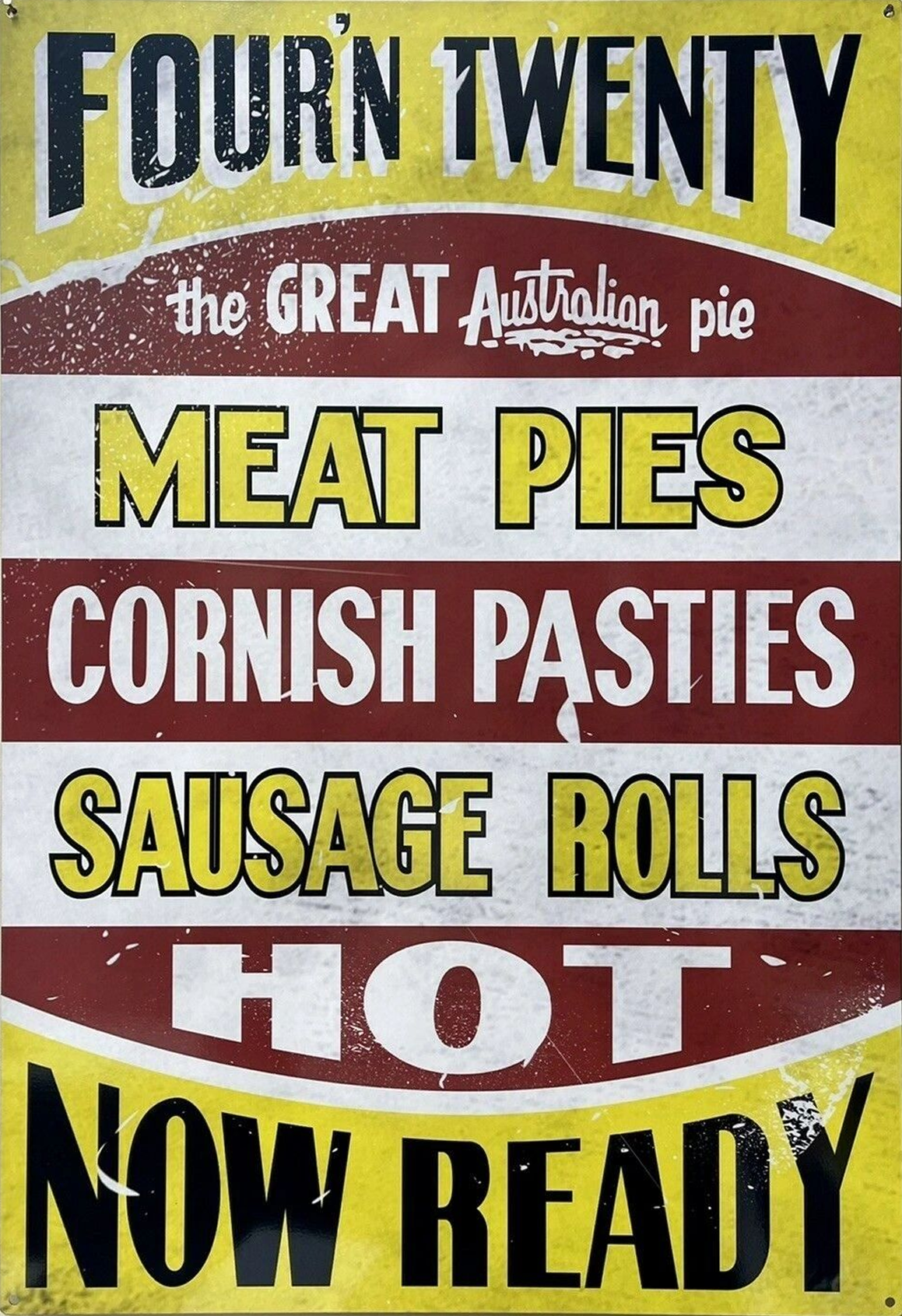 Four N Twenty 3 Retro Metal Sign - 555 x 810mm
