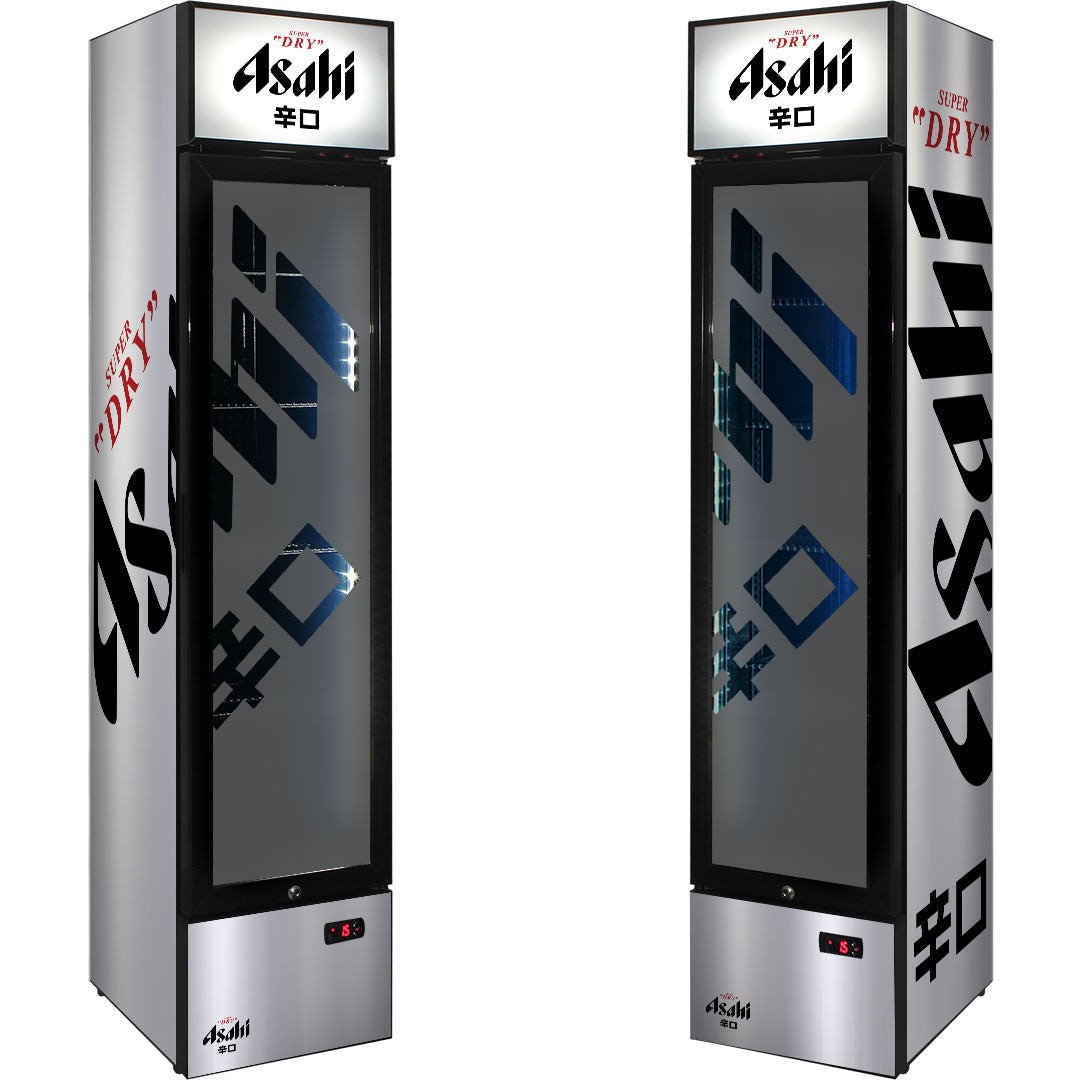Asahi - SS-P160-ASAHI – Skinny Upright Bar Fridge – 160 Litres
