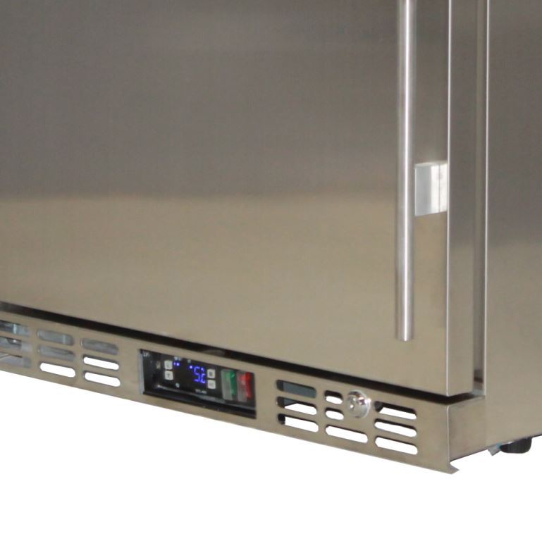 Rhino SG1L-SD bar fridge - side view