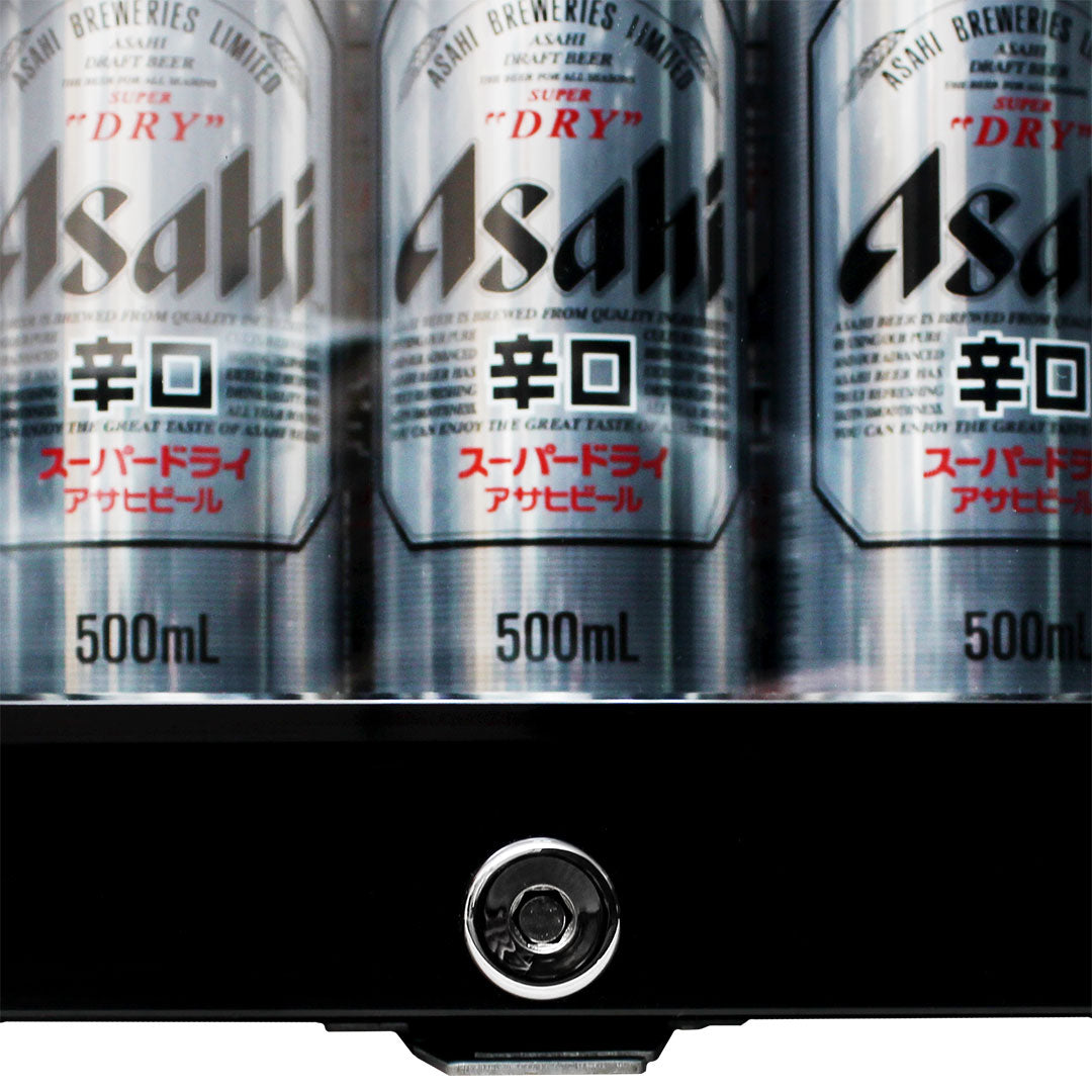 Schmick HUS-SC50AB bar fridge - glass door detail