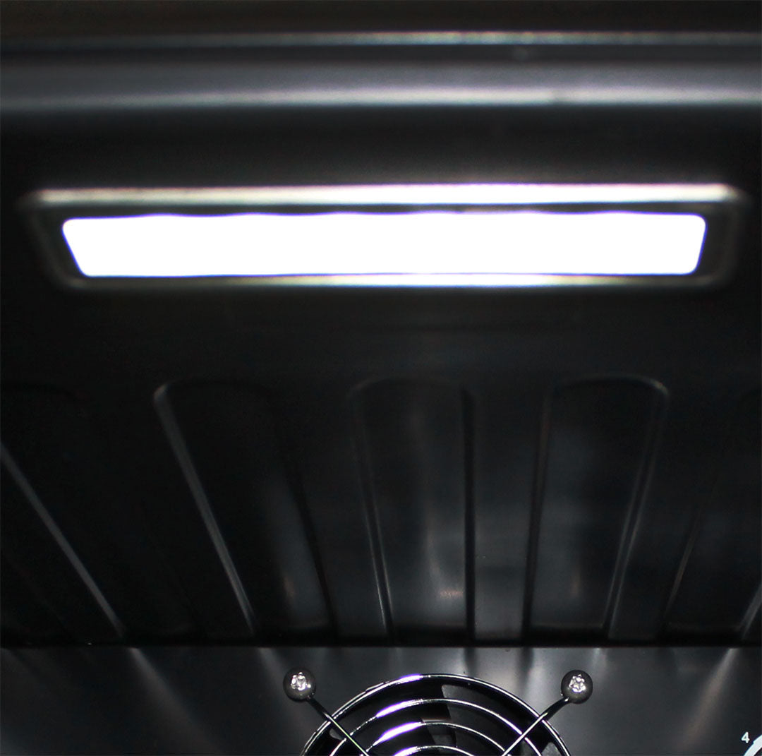 50 Litre – Glass Door Mini Bar Fridge with Lock – 38 Can Capacity - Schmick HUS-SC50AB