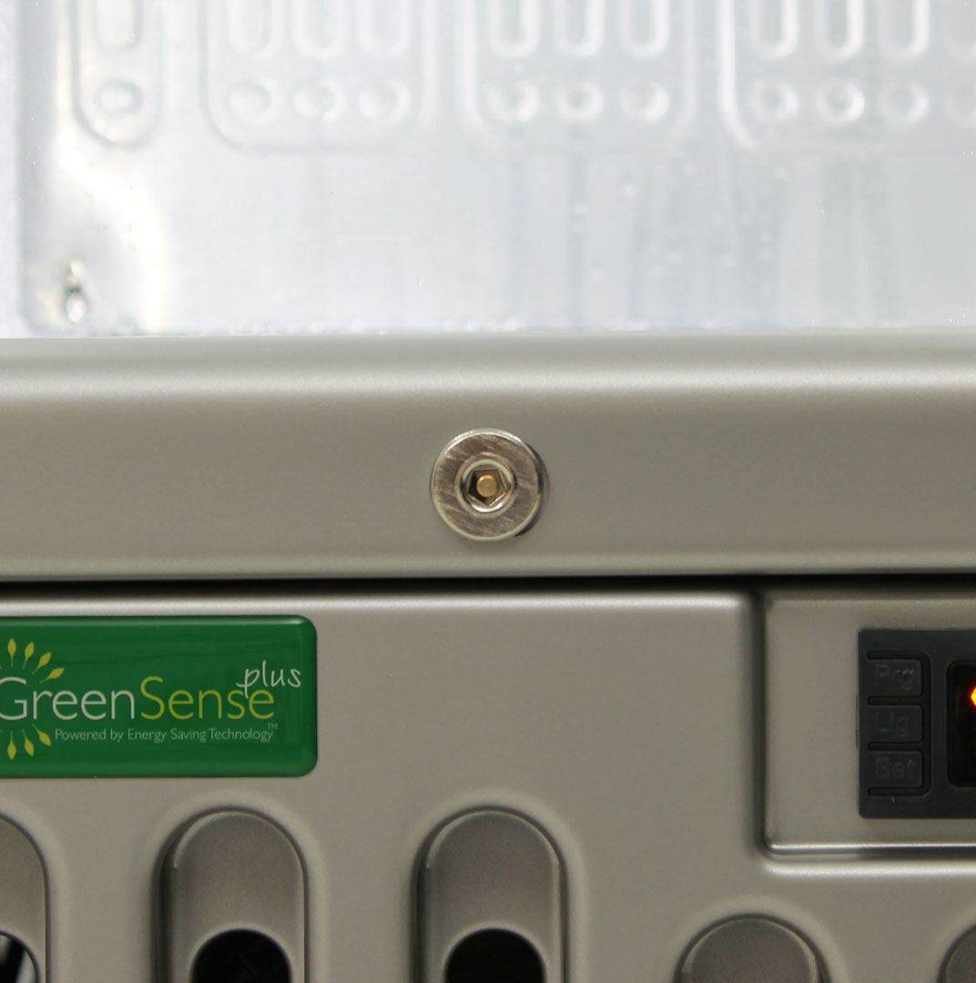 Esso Fuel Pump Skinny Glass Door Upright Cool Retro Bar Fridge - SK135L-FP-ESSO