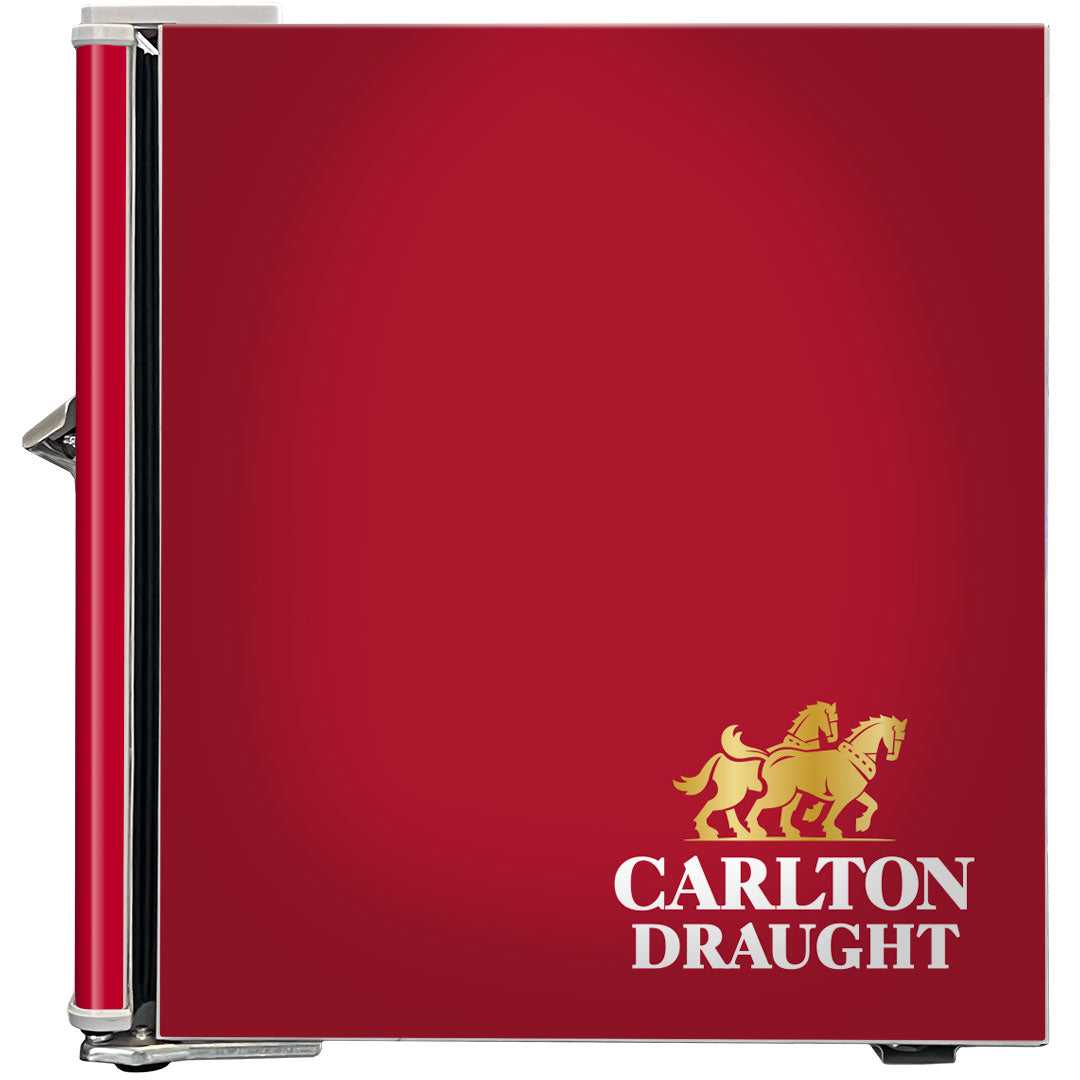 Carlton Draught Retro Mini Bar Fridge – Licensed Vintage 46L, 46 Can Capacity - BC46W-DRAUGHT-V3