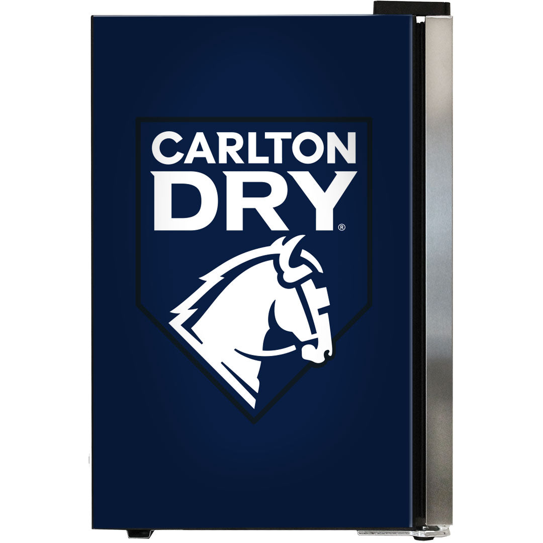Carlton Dry Stainless Steel Glass Door Bar Fridge – 70 Litres - EC68L-SSH-DRY