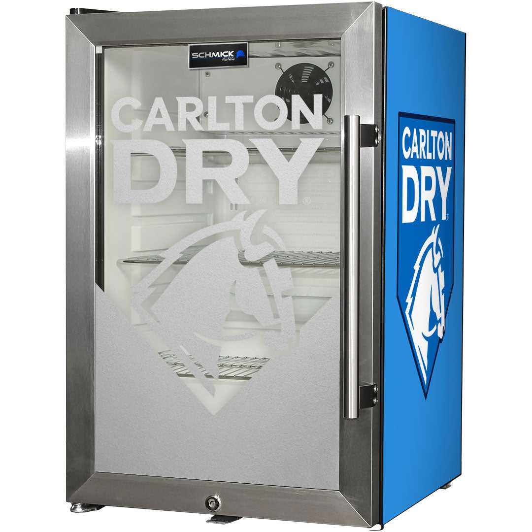 Carlton Dry MID Blue Tropical Glass Door – 70 Litres - EC68L-SSH-DRY-MID