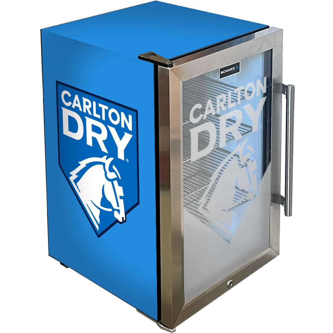 Carlton Dry MID Blue Tropical Glass Door – 70 Litres - EC68L-SSH-DRY-MID