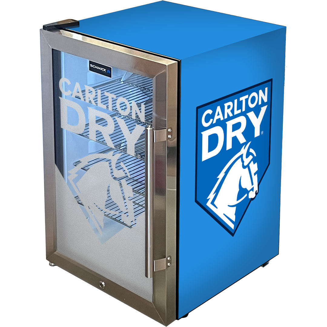 Carlton Dry MID Blue Tropical Glass Door – 70 Litres - EC68L-SSH-DRY-MID