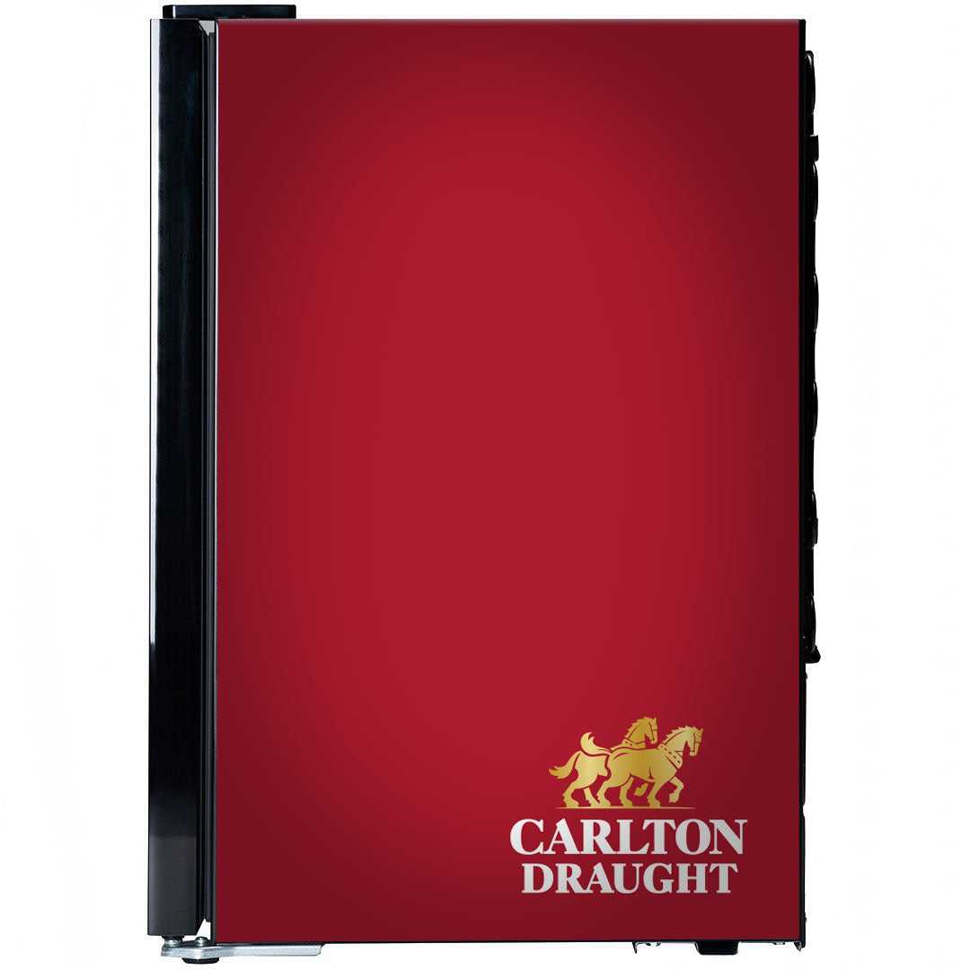Carlton Draught Glass Door Bar Fridge – 85 Can Capacity, Licensed Design - SC70-B-DRAUGHT-V3
