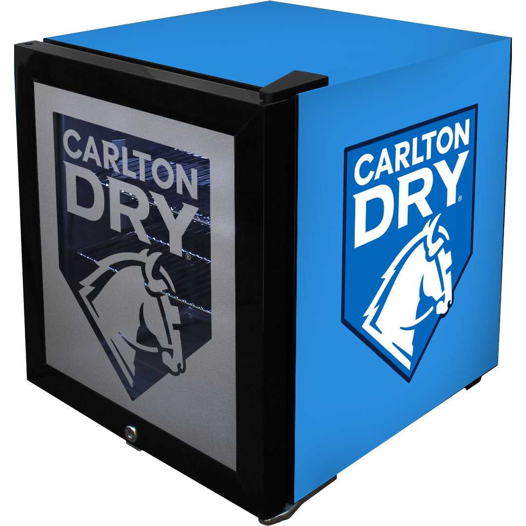 Carlton Dry MID Blue – 38 Cans – Glass Door Mini Bar Fridge with Lock - SC50AB-DRY-MID
