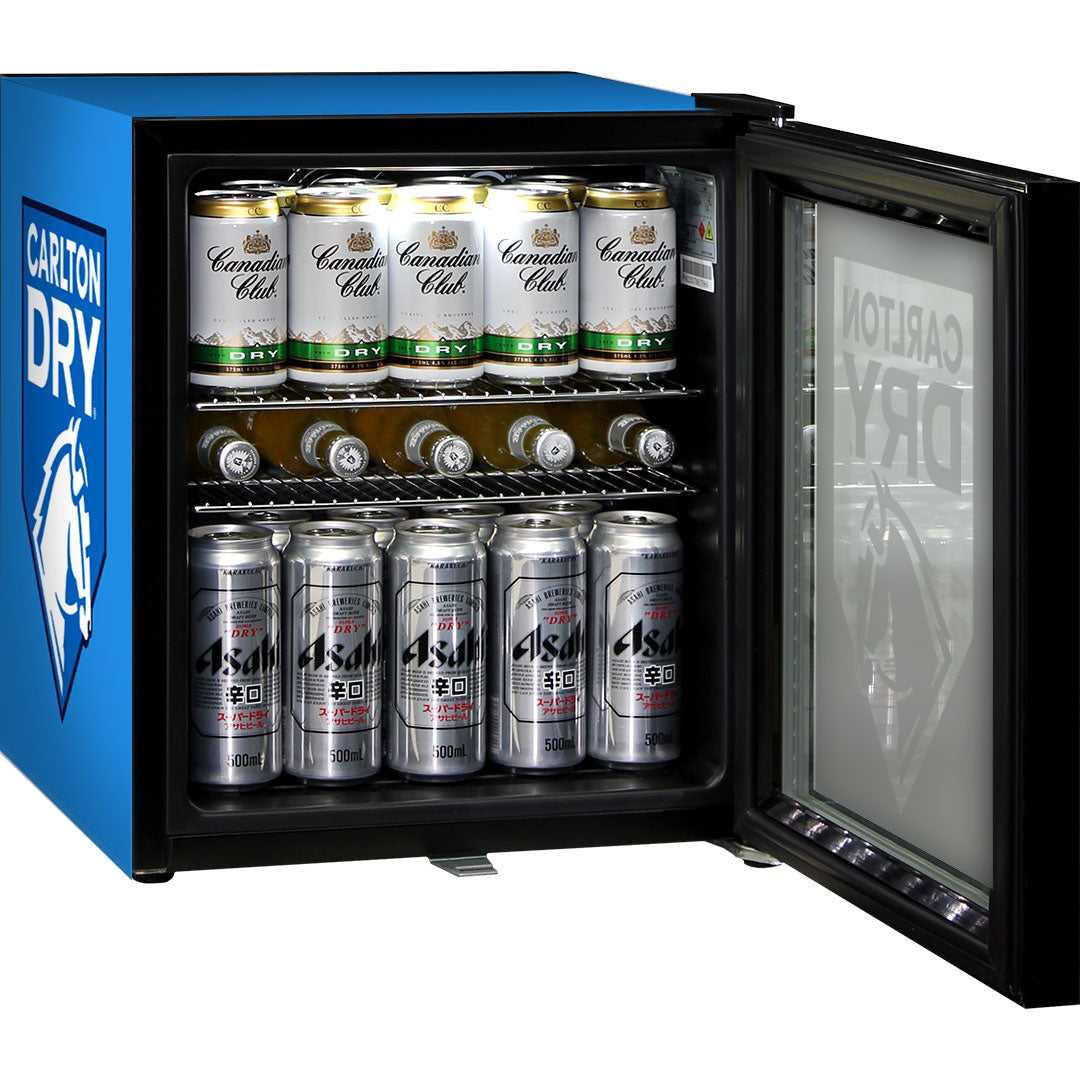 Carlton Dry MID Blue – 38 Cans – Glass Door Mini Bar Fridge with Lock - SC50AB-DRY-MID