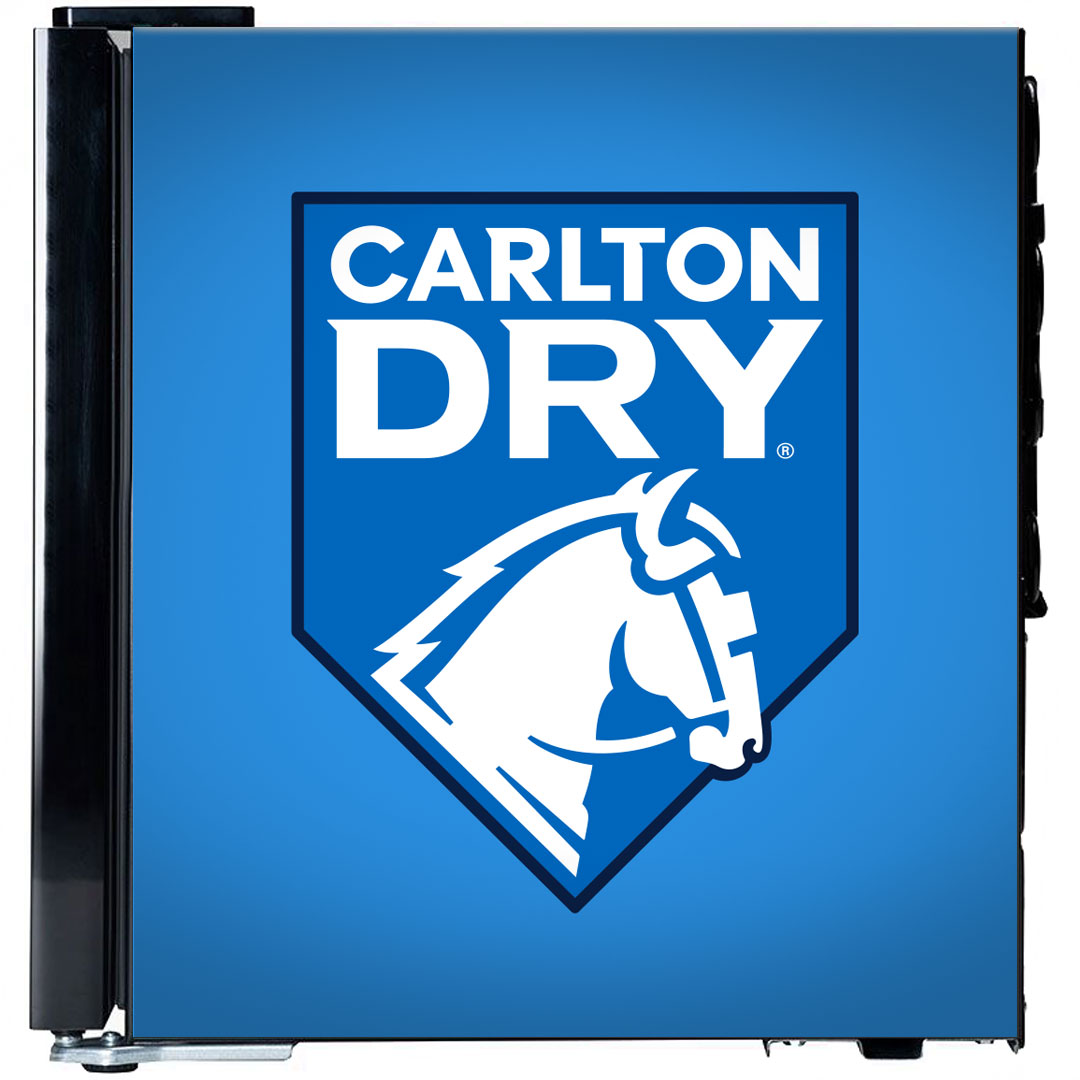Carlton Dry MID Blue – 38 Cans – Glass Door Mini Bar Fridge with Lock - SC50AB-DRY-MID