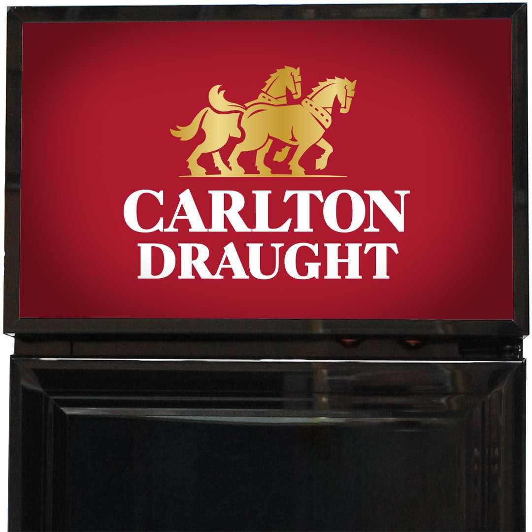 Carlton Draught Branded Skinny Upright Bar Fridge - Model SS-P160-DRAUGHT-v3