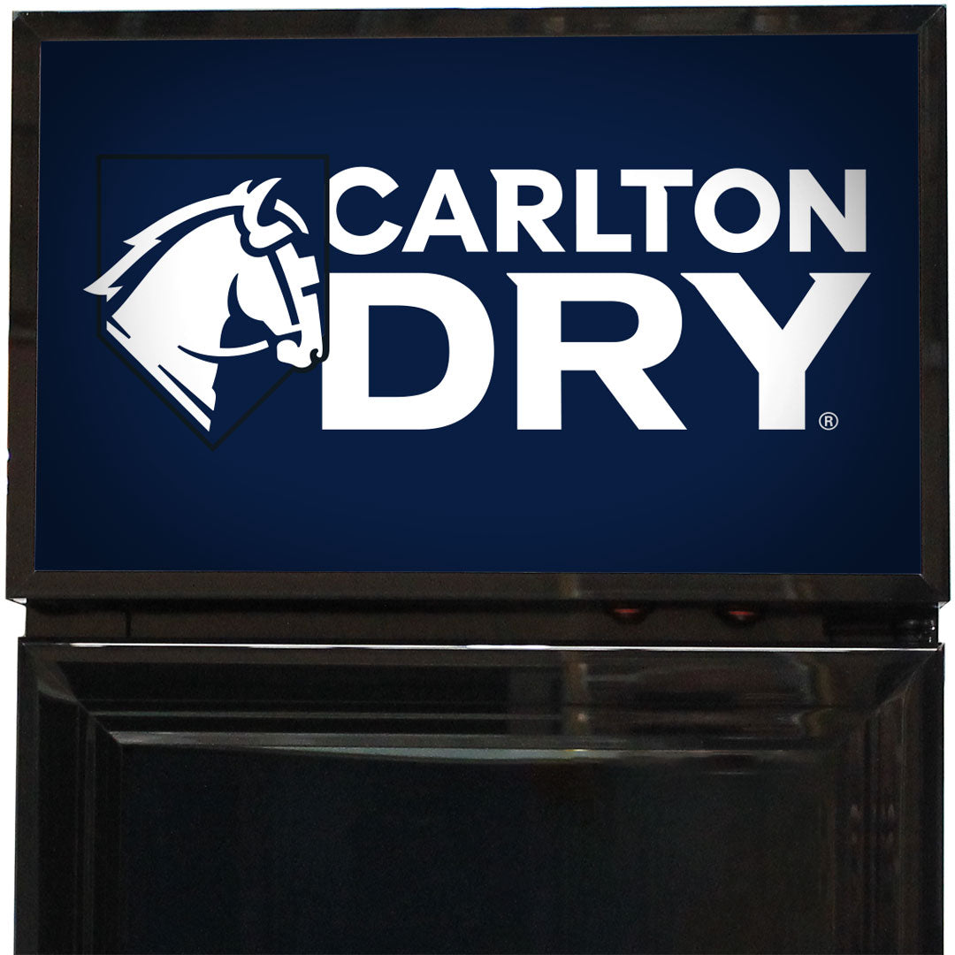 Carlton Dry Branded Skinny Upright Bar Fridge - SS-P160-DRY