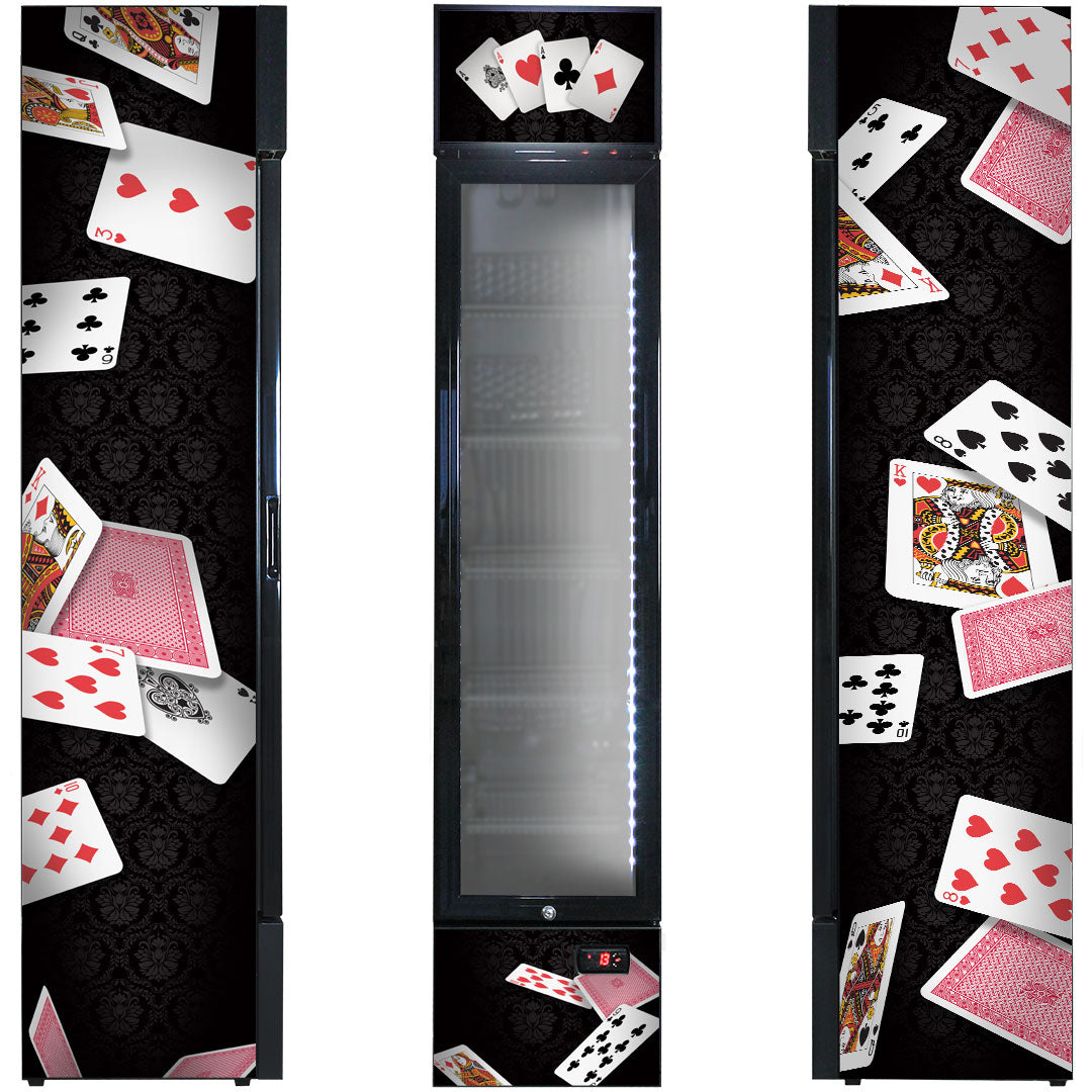 Playing Cards Bar Fridge - Poker Black Jack - SS-P160FA-PC