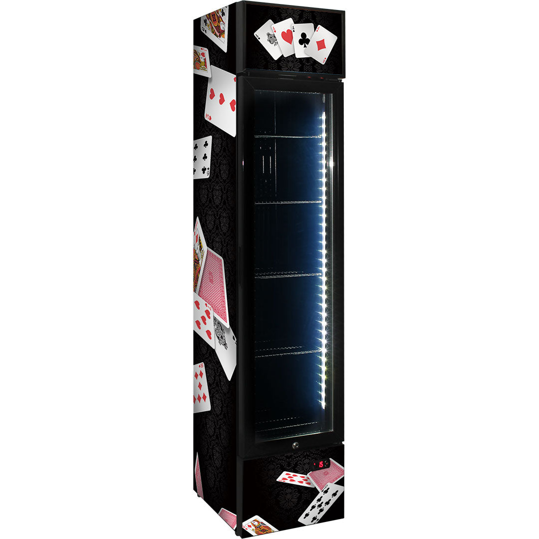 Playing Cards Bar Fridge - Poker Black Jack - SS-P160FA-PC