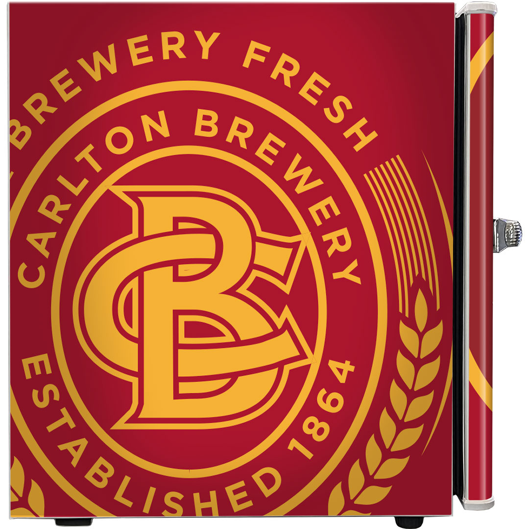 Carlton Draught Retro Mini Bar Fridge - Model BC46W-DRAUGHT-V1