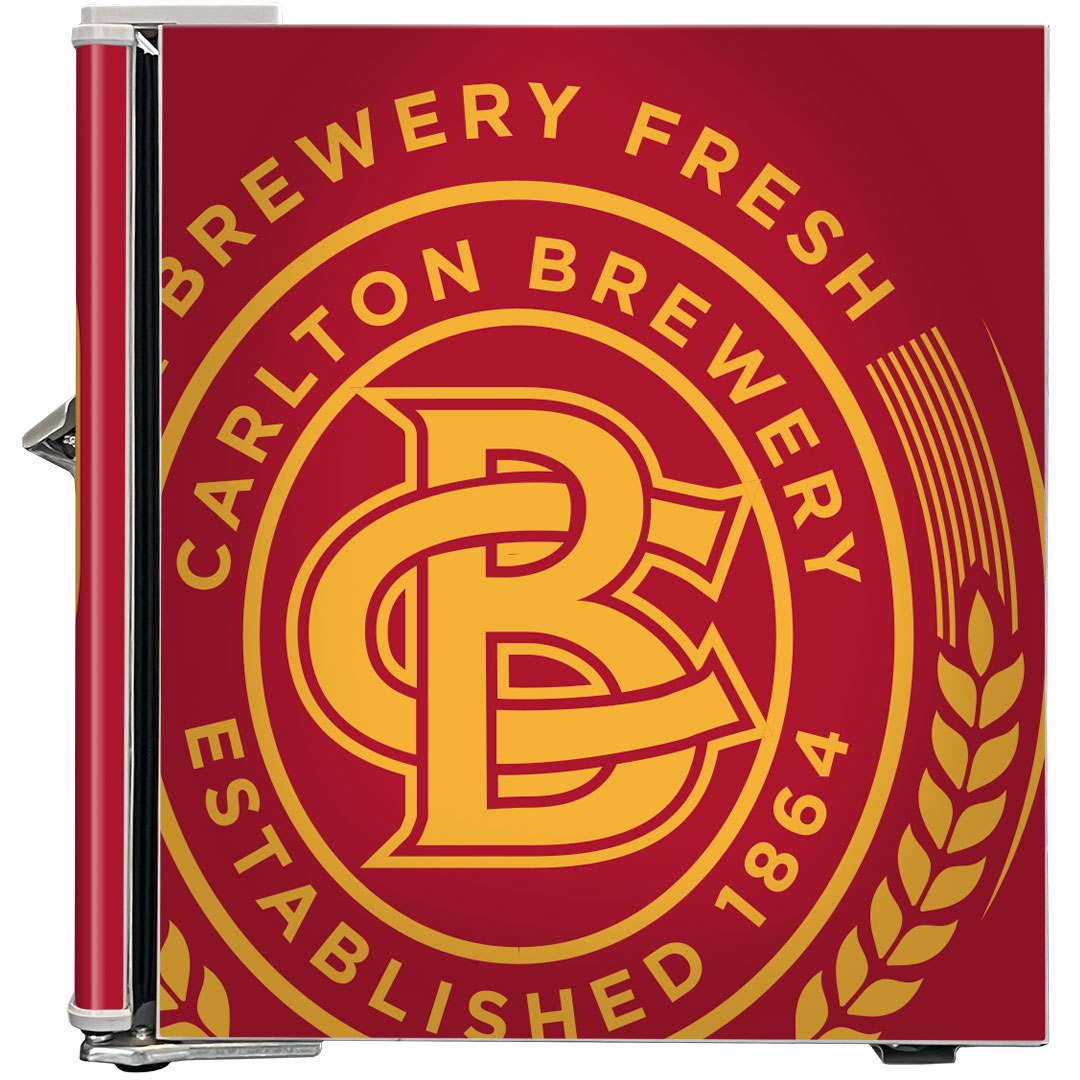 Carlton Draught Retro Mini Bar Fridge - Model BC46W-DRAUGHT-V1