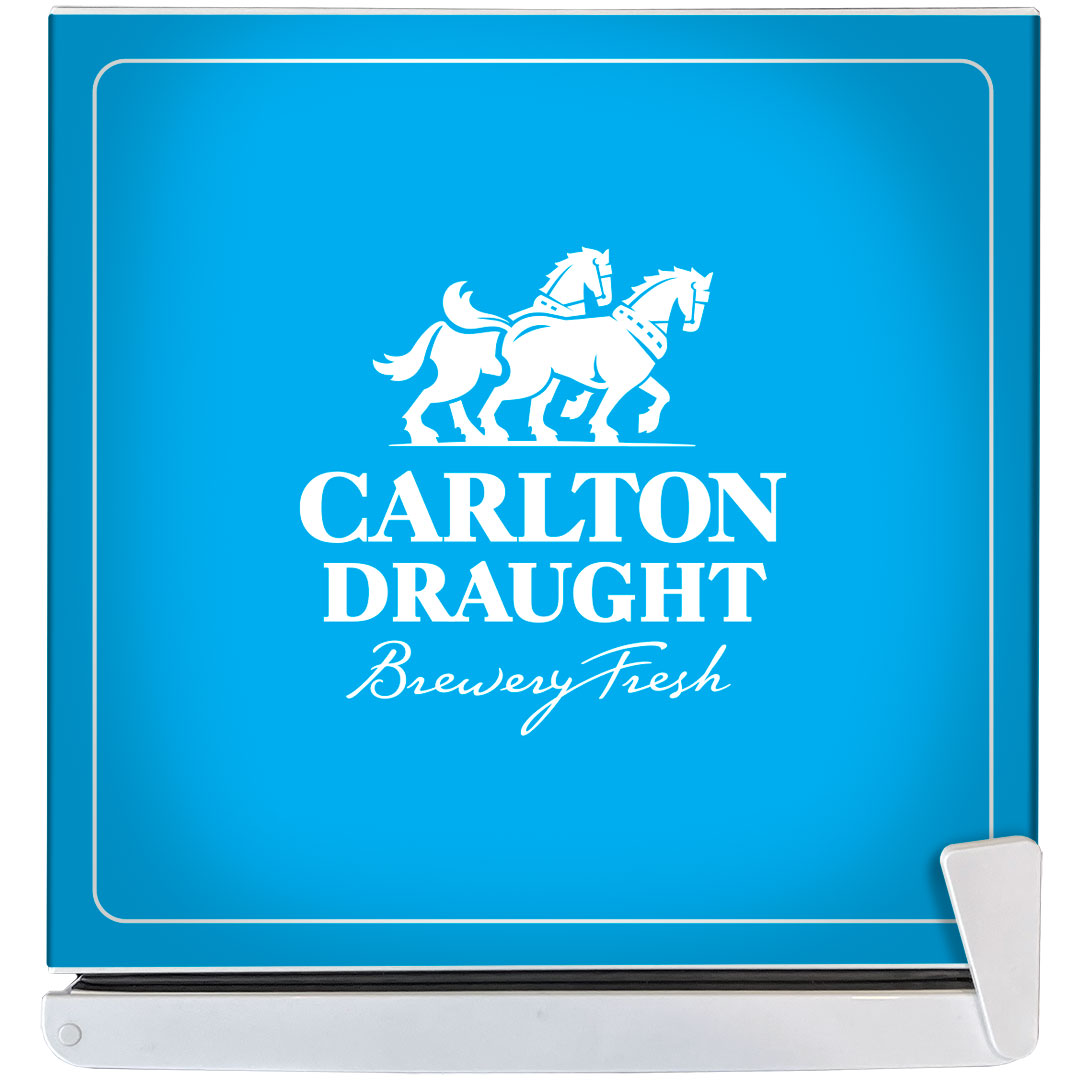 Carlton Draught 'Original' Logo Retro Mini Bar Fridge - BC46W-DRAUGHT-V2