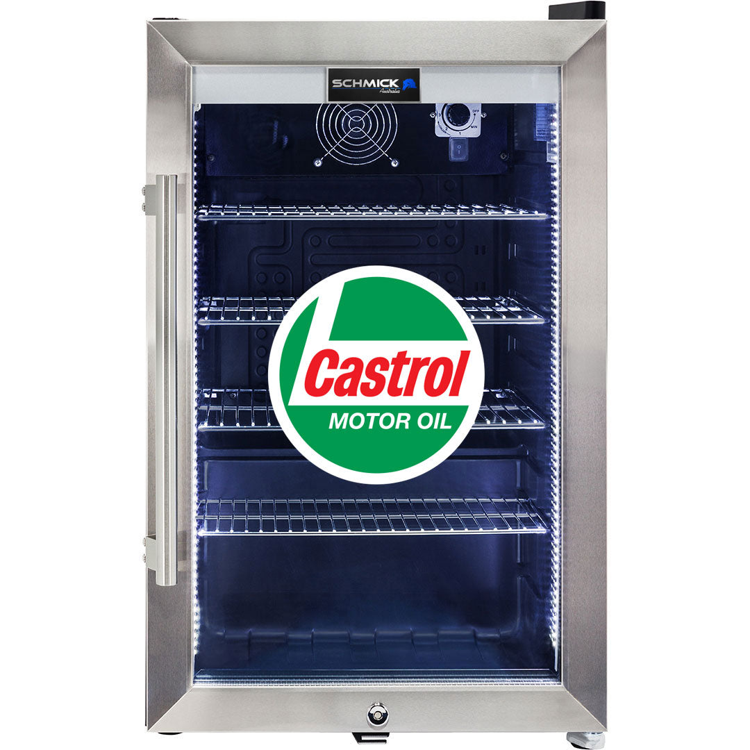 Castrol Vintage Fuel Pump Branded Bar Fridge - HUS-SC70-FP-CASTROL