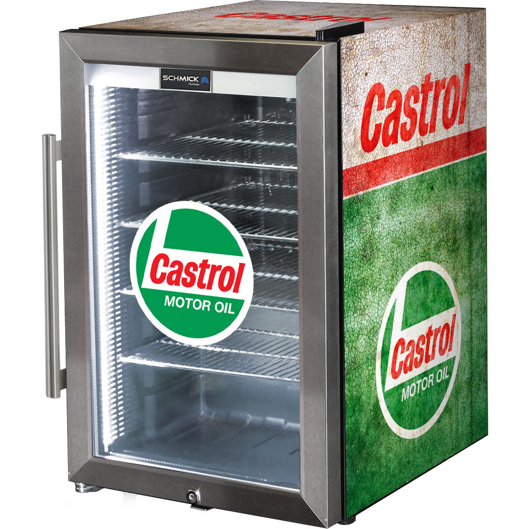Castrol Vintage Fuel Pump Branded Bar Fridge - HUS-SC70-FP-CASTROL