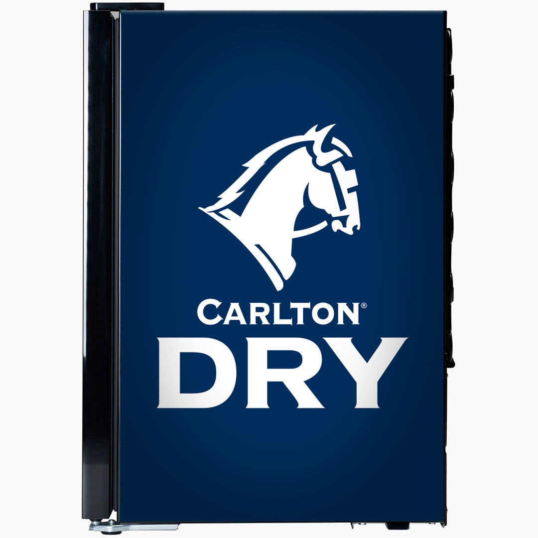 Carlton Dry Branded Glass Door Bar Fridge With Cool Frosted Door Logo - SC70-B-DRY