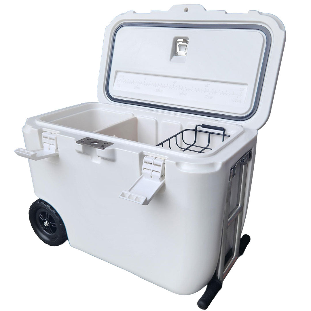 Rhino 50L Wheeled Rotomoulded Ice Box White - EV-50W - image 1