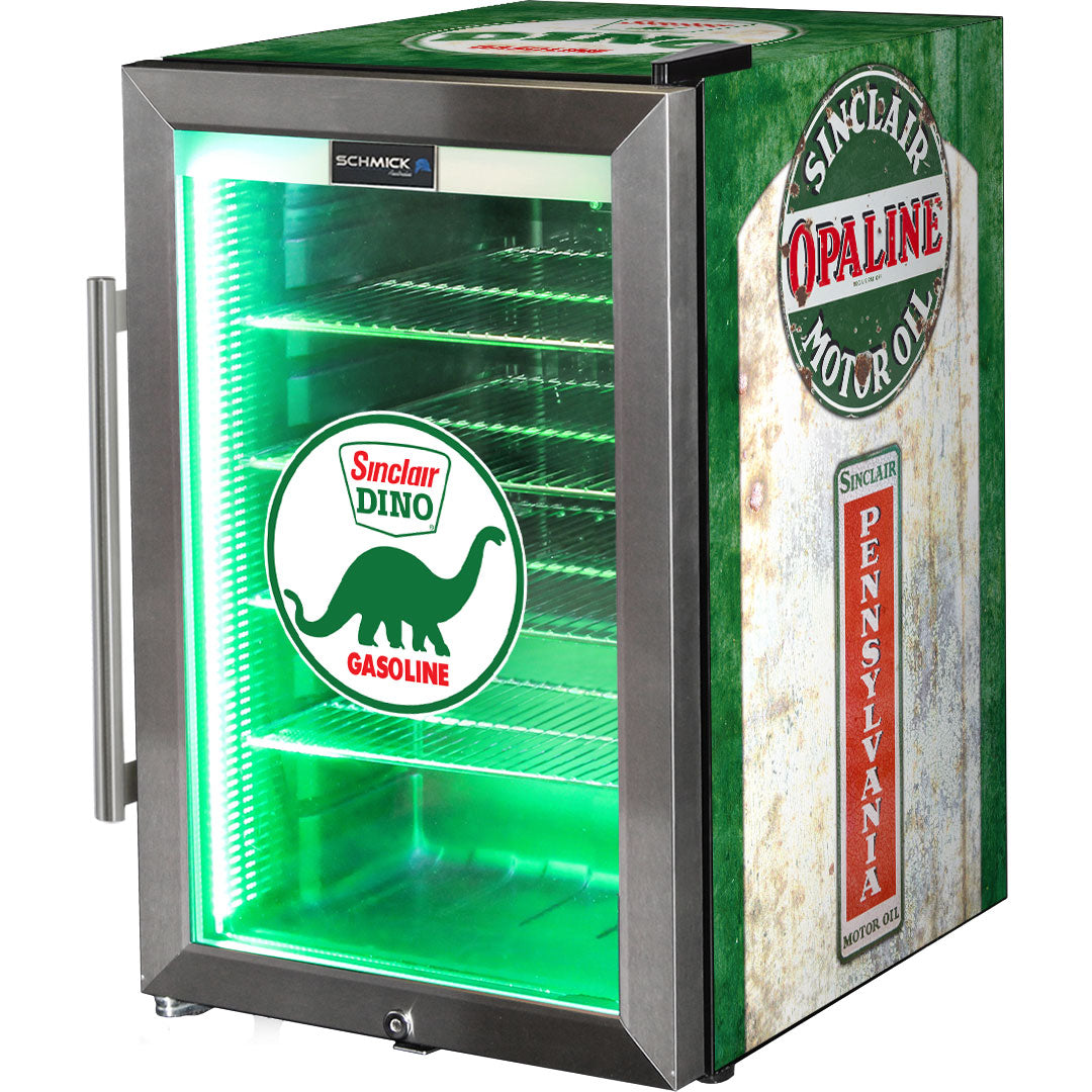 Dino Vintage Fuel Pump Branded Bar Fridge - HUS-SC70-FP-DINO