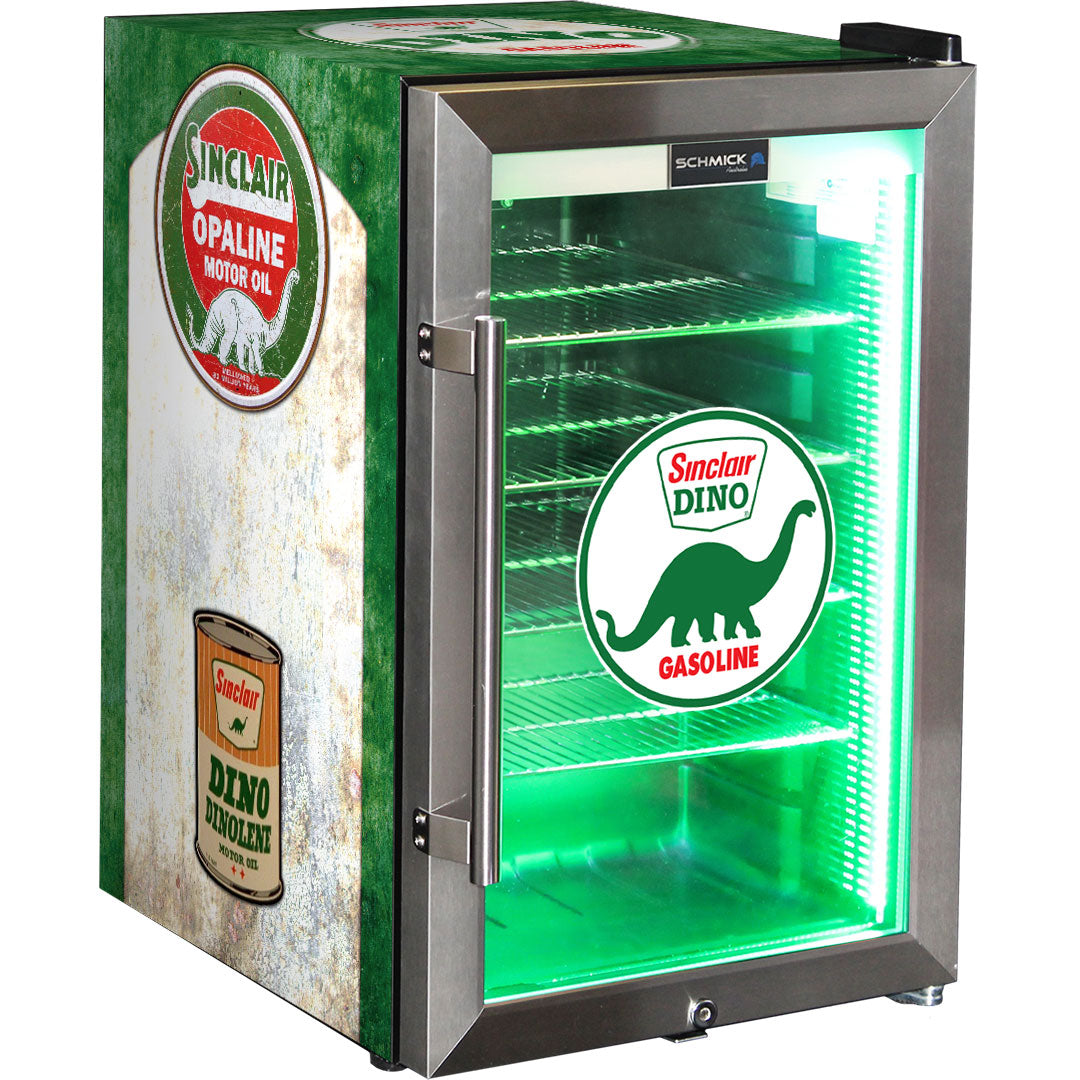 Dino Vintage Fuel Pump Branded Bar Fridge - HUS-SC70-FP-DINO
