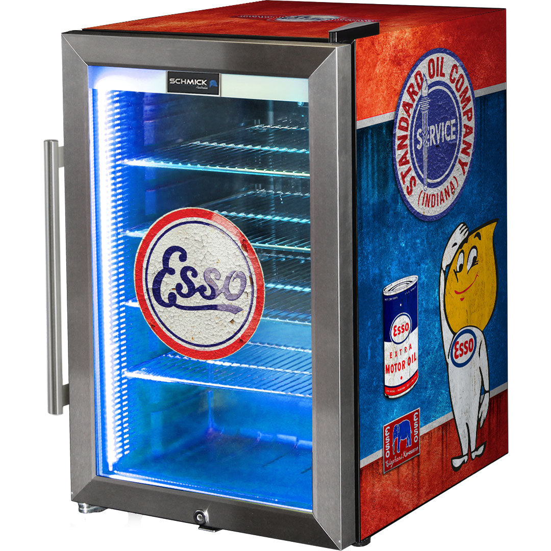 Esso Vintage Fuel Pump Branded Bar Fridge - HUS-SC70-FP-ESSO