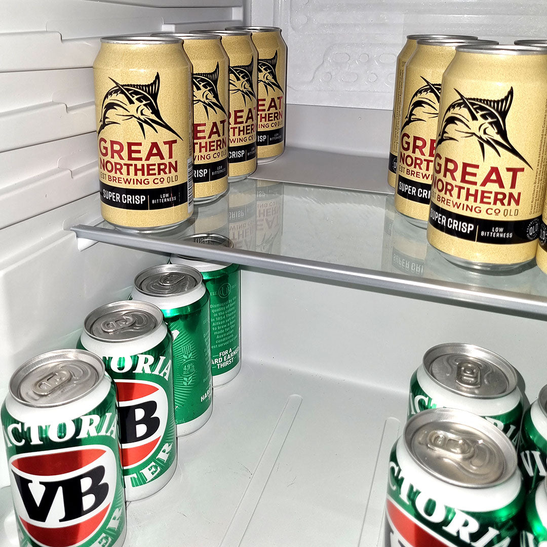 Schmick HUS-BC115-B bar fridge - energy rating label