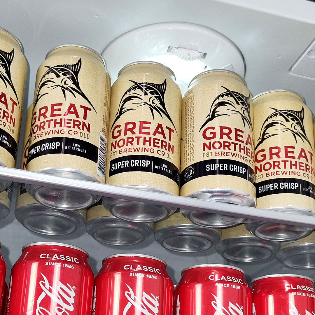 Schmick - HUS-BC115-B – Ultra-Efficient Quiet Bar Fridge – 10 Star Rated – 115 Litres