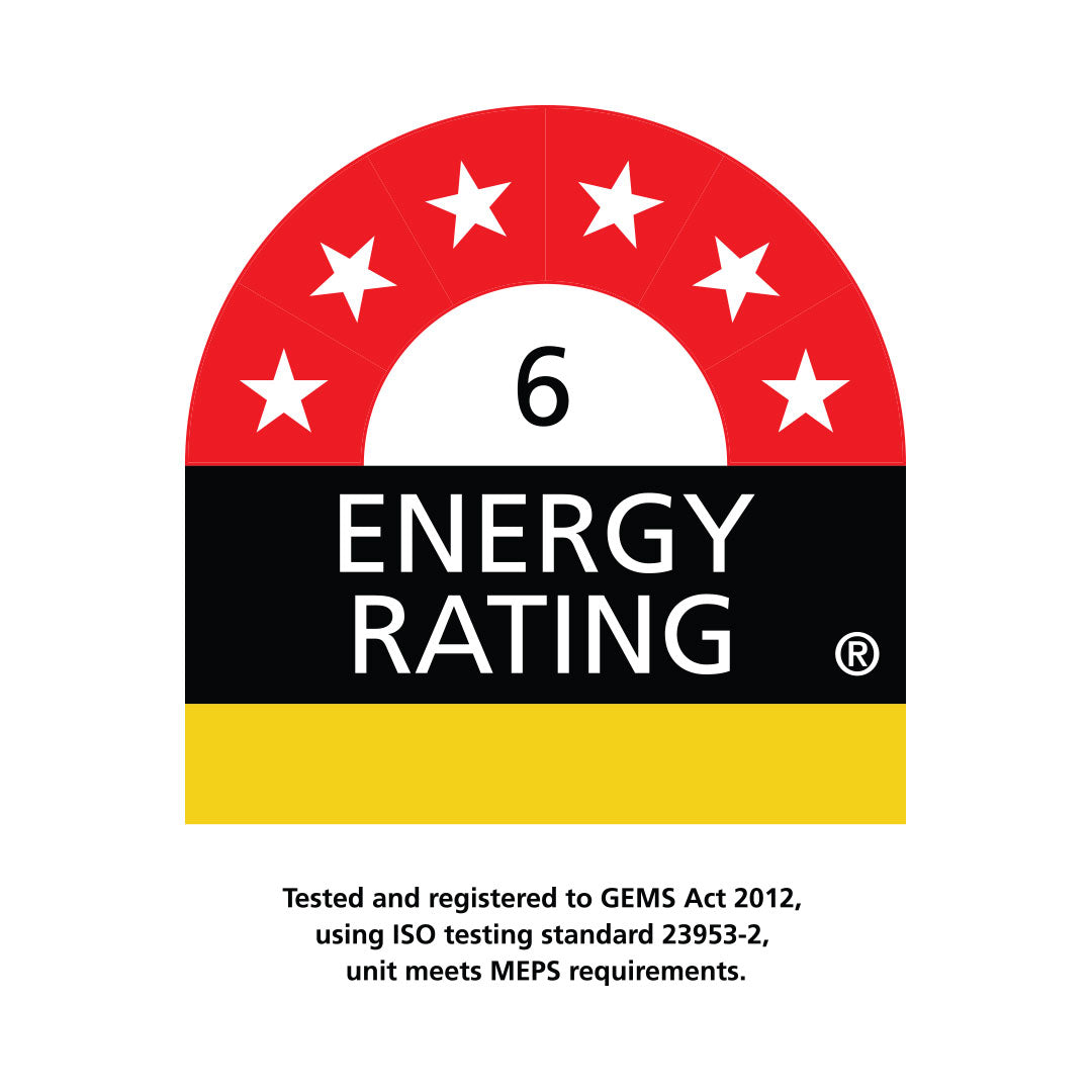 Schmick SK246-B-HD bar fridge - energy rating label