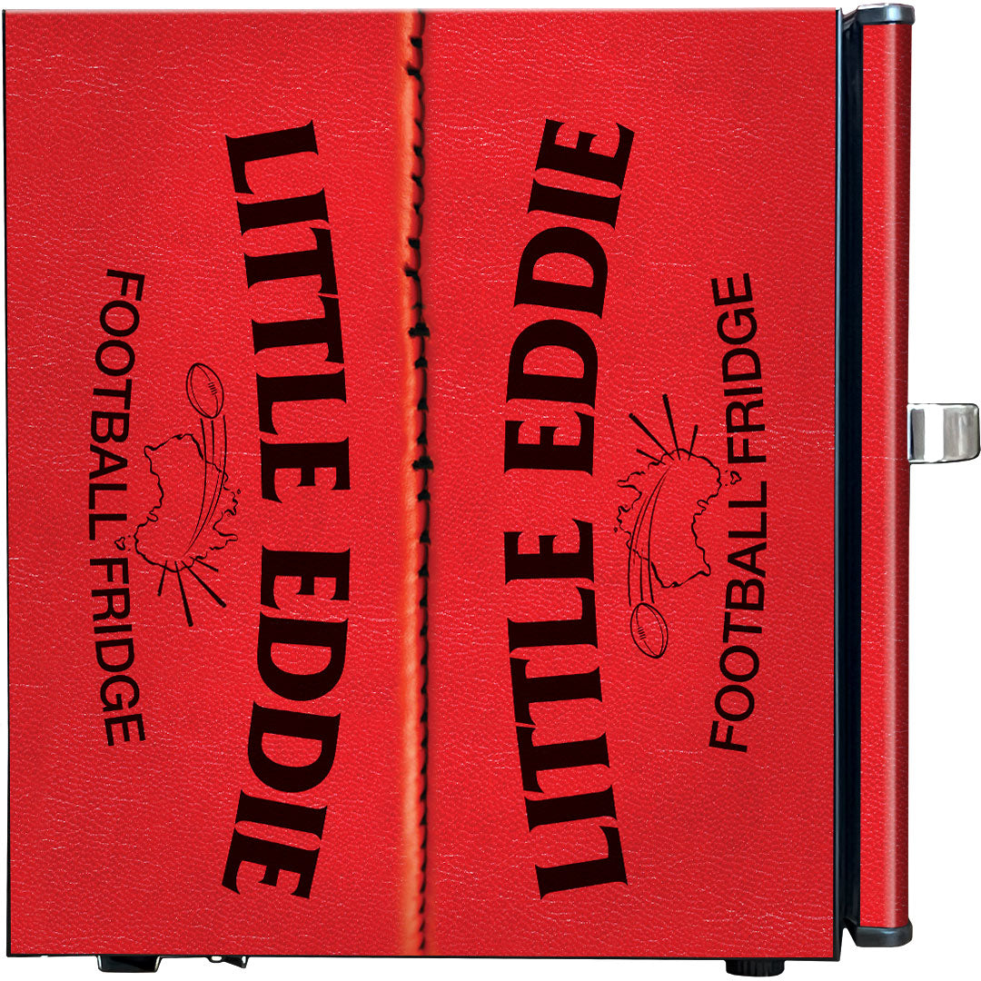 Retro Footy Design Vintage Mini Bar Fridge With Opener - Add Your Own Name - Model HUS-BC46B-FOOTY